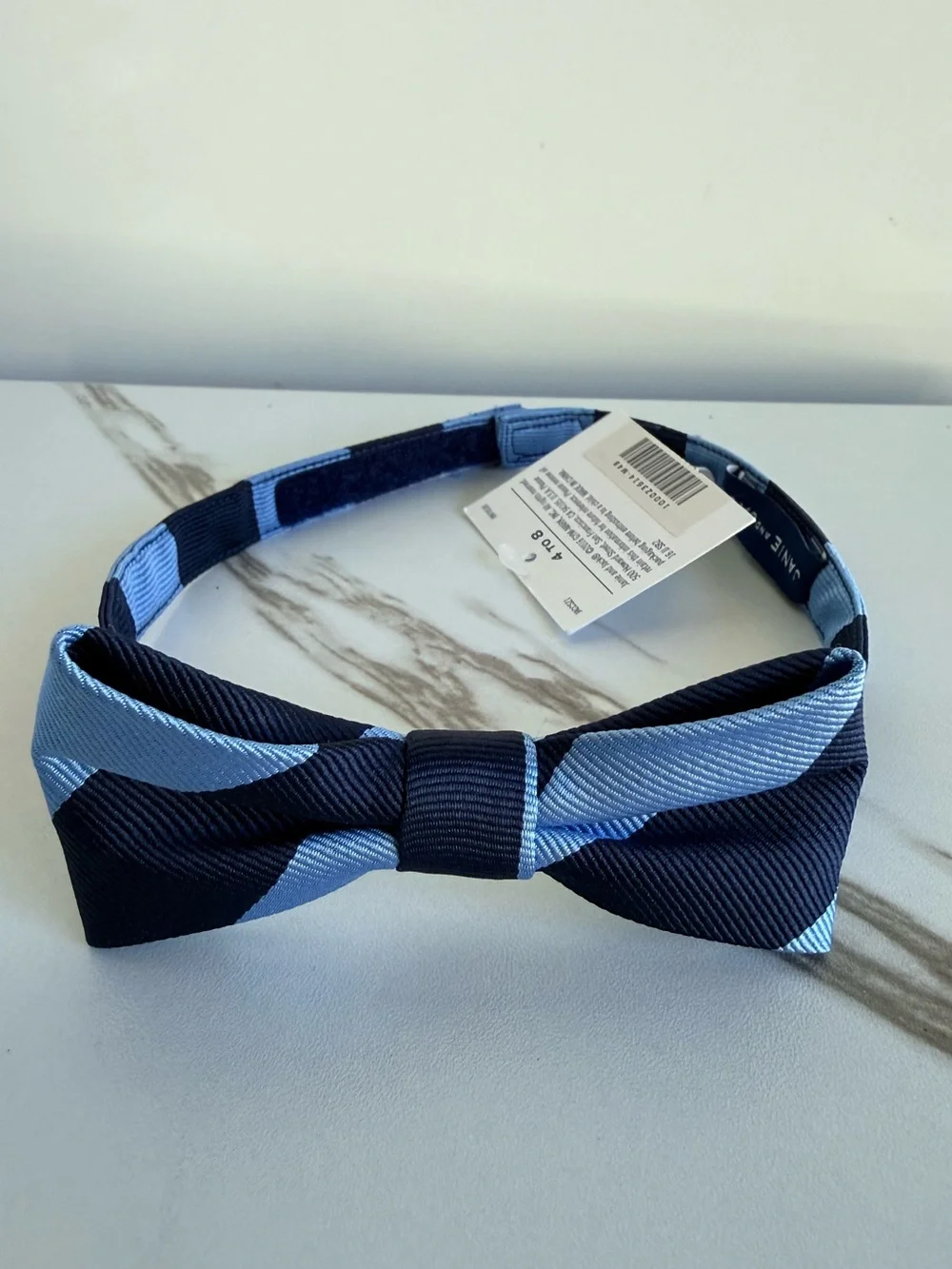 Janie and Jack Boys' Red Dot & Navy Stripe Bow Tie Set